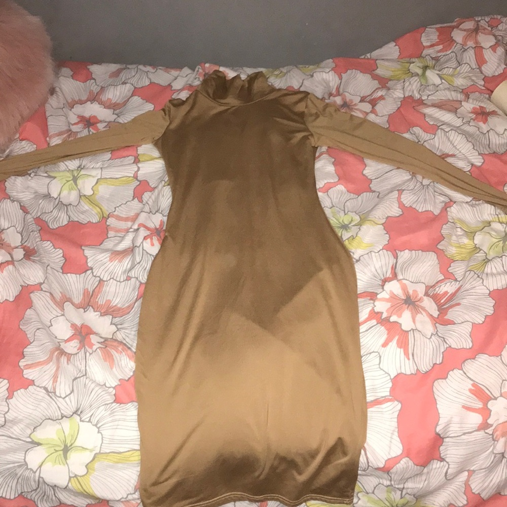 Long sleeve turtle neck dress